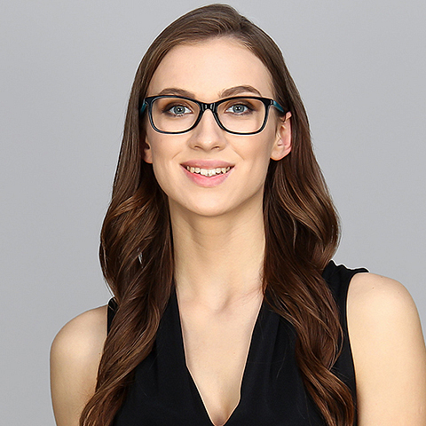 Vincent Chase Online Black Full Rim Rectangle left side
