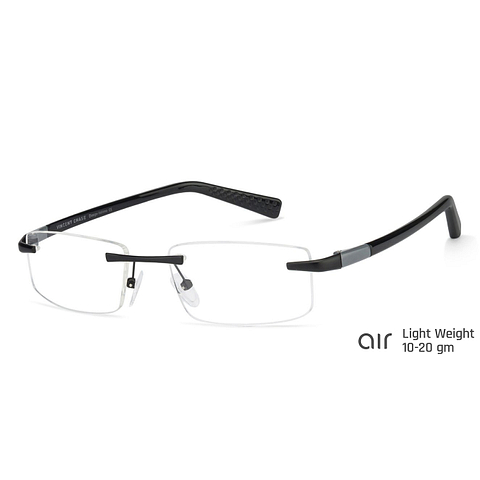 Lenskart Air Online Black Rimless Rectangle left side Lenskart Air Online Black Rimless Rectangle left side