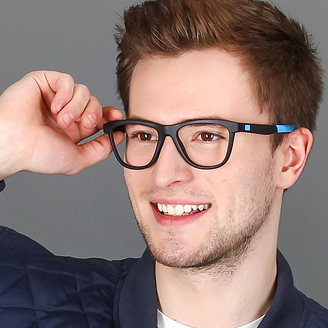 Lenskart Air Online Black Full Rim Square left side