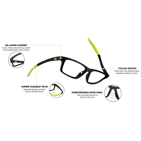 Lenskart Air Online Matte Black Full Rim Rectangle left side