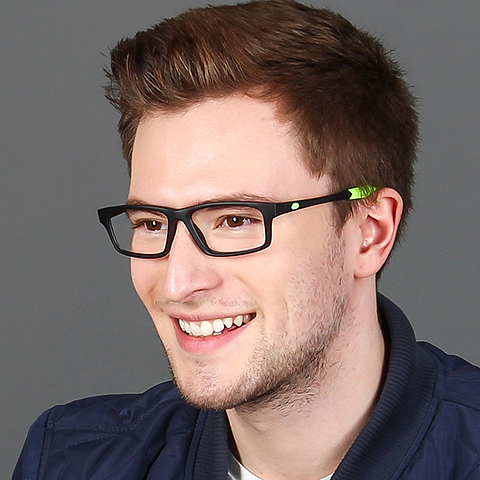 Lenskart Air Online Black Full Rim Rectangle right side