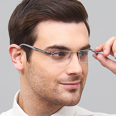 Buy Black Grey Black Rimless Rectangle Lenskart Air Air Essentials
