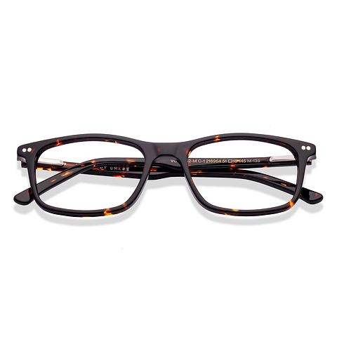 Vincent Chase Light Brown Full Rim Rectangle left side