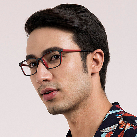 Lenskart Air Online Black Full Rim Rectangle left side