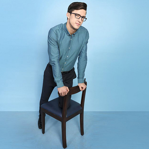 Vincent Chase Online Sky Blue Full Rim Rectangle right side
