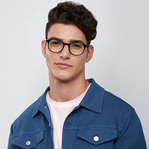 Vincent Chase Online Black Full Rim Round right side