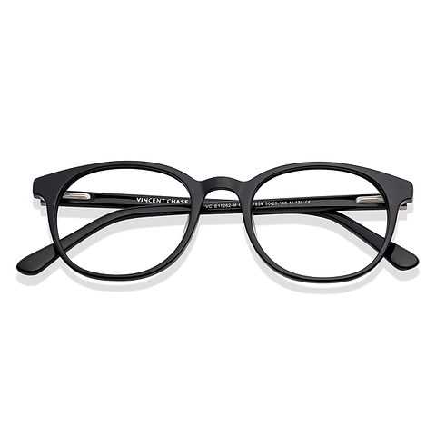 Vincent Chase Online Black Full Rim Round left side