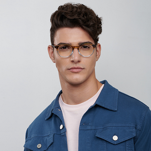 Vincent Chase Online Blue Transparent Full Rim Round right side