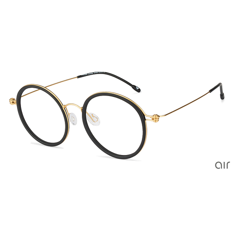 Lenskart Air Online Golden Brown Full Rim Round right side