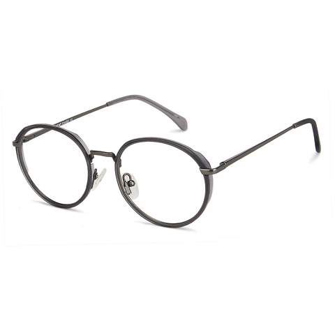 Lenskart Air Online Gunmetal Full Rim Round right side