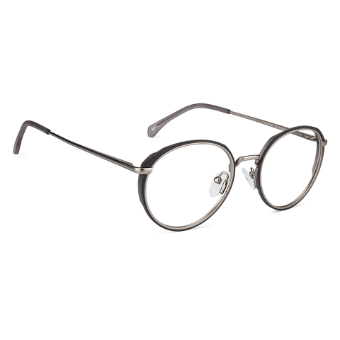 Lenskart Air Online Mid Gunmetal Full Rim Round left side