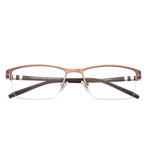 Lenskart Air Online Light Brown Half Rim Rectangle right side