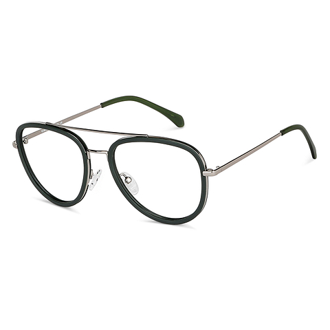 Lenskart Air Online Light Green Full Rim Aviator right side
