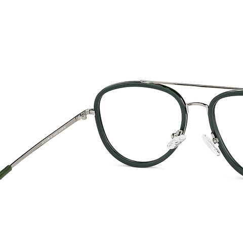 Lenskart Air Online Light Green Full Rim Aviator right side