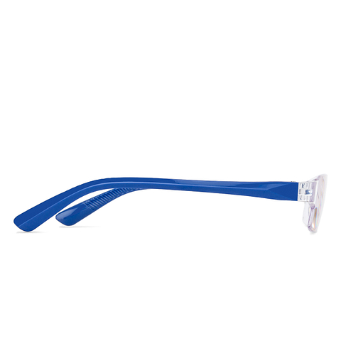 LENSKART BLU READERS Transparent Navy Blue Rimless Rectangle LENSKART BLU READERS VC E11335 Only for 2 Prefitted Powers left side