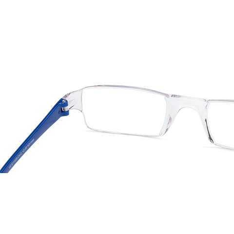 LENSKART BLU READERS Transparent Navy Blue Rimless Rectangle LENSKART BLU READERS VC E11335 Only for 2 Prefitted Powers right side