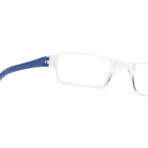 LENSKART BLU READERS Transparent Navy Blue Rimless Rectangle LENSKART BLU READERS VC E11335 Only for 3 Prefitted Powers right side