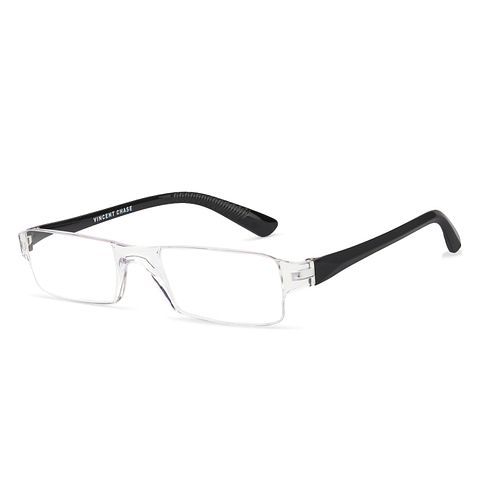 LENSKART BLU READERS Transparent Rimless Rectangle LENSKART BLU READERS VC E11335 Only for 1 Prefitted Powers left side