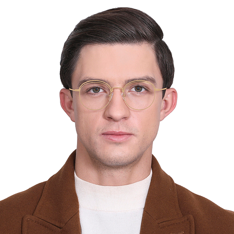 Vincent Chase Online Gold Full Rim Round left side