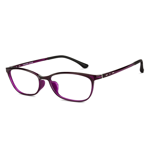 Lenskart Air Online Purple Full Rim Cat Eye left side