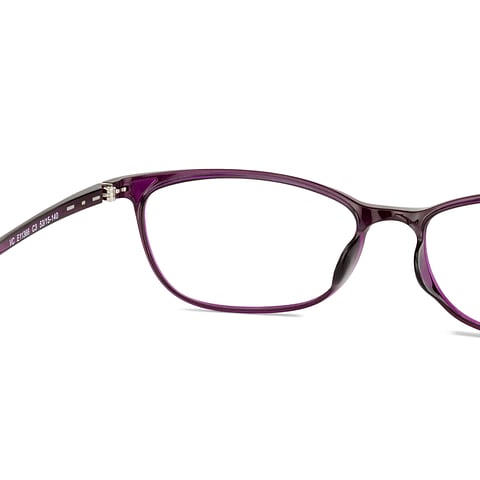 Lenskart Air Online Purple Full Rim Cat Eye left side