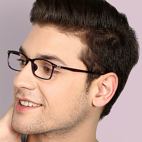 Lenskart Air Online Purple Full Rim Rectangle right side