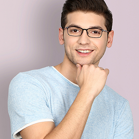 Lenskart Air Online Purple Full Rim Rectangle right side