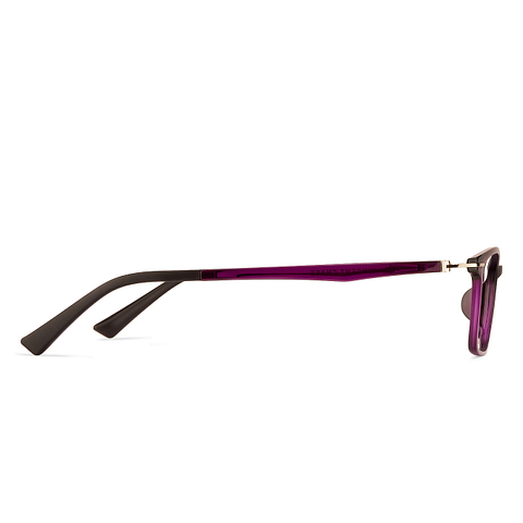 Lenskart Air Online Purple Full Rim Rectangle left side