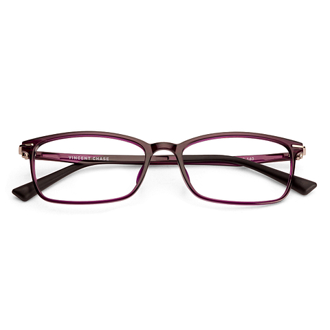 Lenskart Air Online Purple Full Rim Rectangle left side