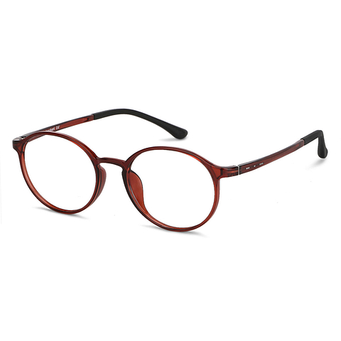 Lenskart Air Online Red Transparent Full Rim Round right side