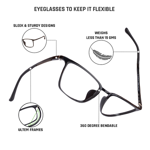 Lenskart Air Online Black Full Rim Square right side