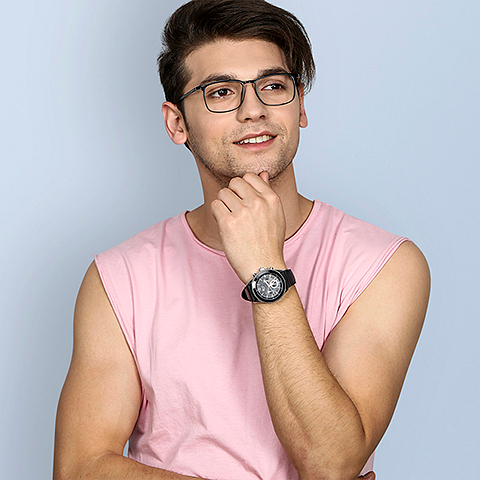 Lenskart Air Online Black Full Rim Square left side