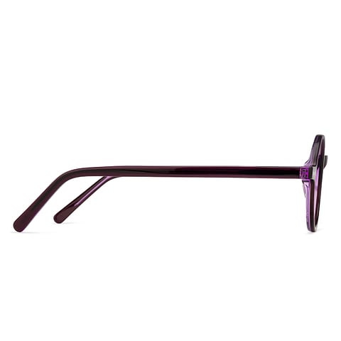 Vincent Chase Online Purple Transparent Full Rim Round left side