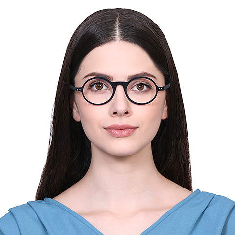 Vincent Chase Online Sky Blue Full Rim Round left side