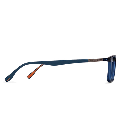 Lenskart BLU Screen Glasses Blue Block Zero Power Screen Glasses: Blue Orange Full Rim Rectangle Lenskart Blu VC E11391-C3 right side Lenskart BLU Screen Glasses Blue Block Zero Power Screen Glasses: Blue Orange Full Rim Rectangle Lenskart Blu VC E11391-C3 right side