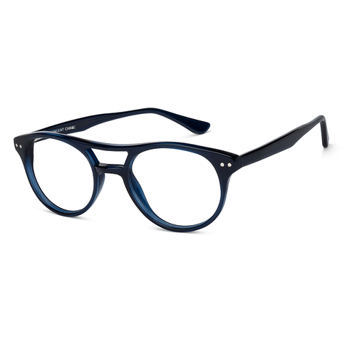 Vincent Chase Online Blue Transparent Full Rim Round right side
