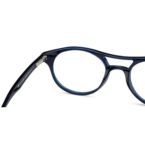 Vincent Chase Online Blue Transparent Full Rim Round left side
