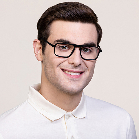 Vincent Chase Online Black Full Rim Square right side