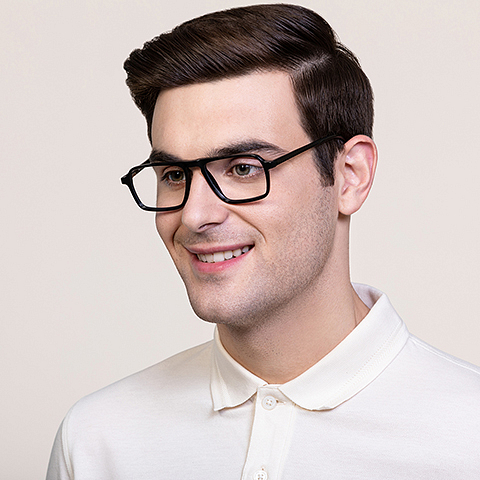 Vincent Chase Online Black Full Rim Square left side