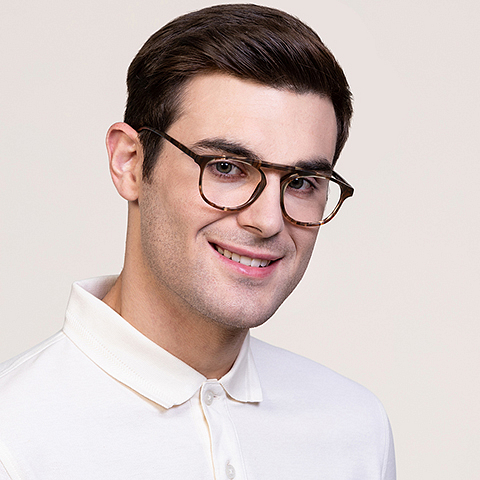 Vincent Chase Online Light Brown Full Rim Square left side
