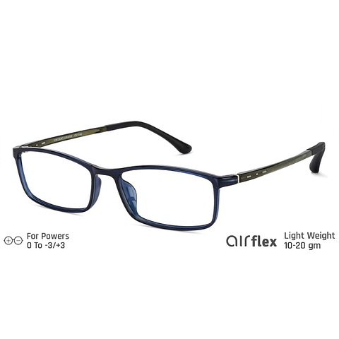 Lenskart Air Online Sky Blue Full Rim Rectangle left side