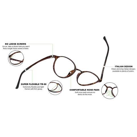 Lenskart Air Online Light Brown Full Rim Round right side