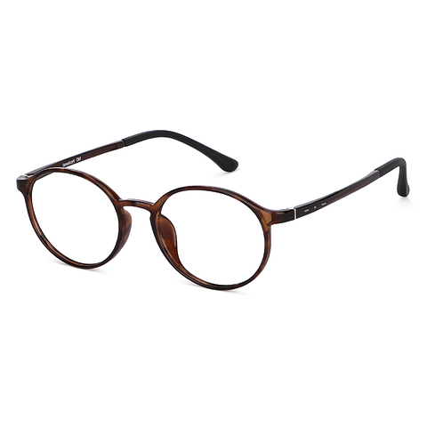 Lenskart Air Online Brown Tortoise Full Rim Round left side