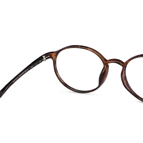 Lenskart Air Online Brown Tortoise Full Rim Round left side