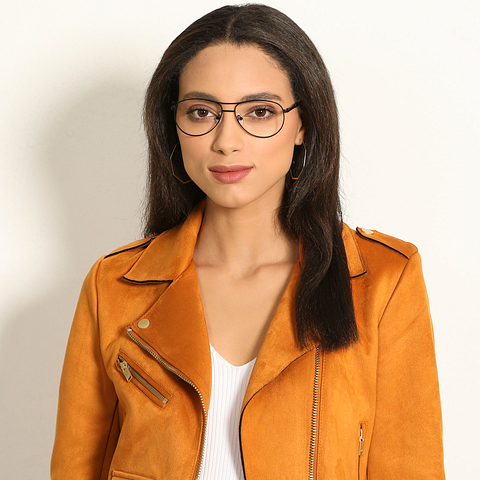 Vincent Chase Online Black Full Rim Aviator right side