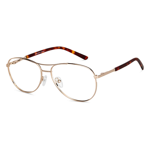Vincent Chase Online Gold Full Rim Aviator left side