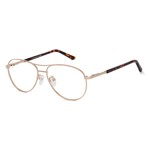 Vincent Chase Online Gold Full Rim Aviator left side