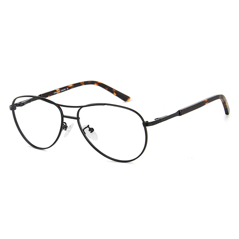 Vincent Chase Online Black Full Rim Aviator left side