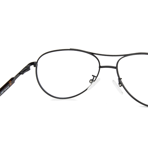 Vincent Chase Online Black Full Rim Aviator left side
