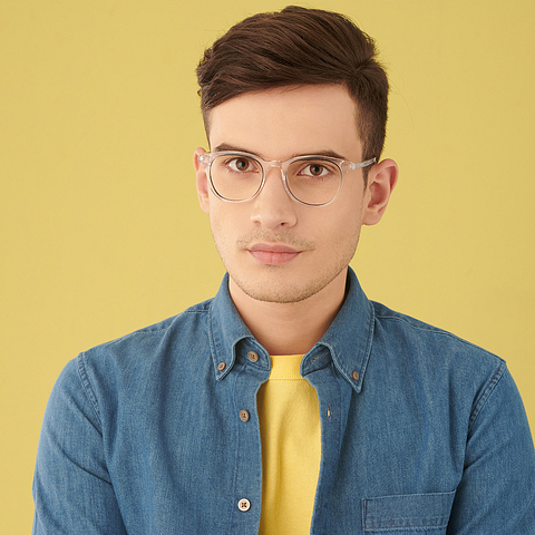 Vincent Chase Online Black Transparent Full Rim Square right side